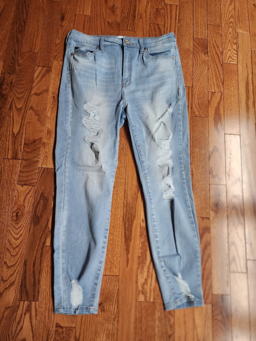 Kancan Light Blue Distressed Women’s Jeans